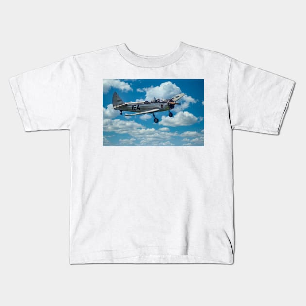 Fairchild PT-23A Cornell Kids T-Shirt by jforno